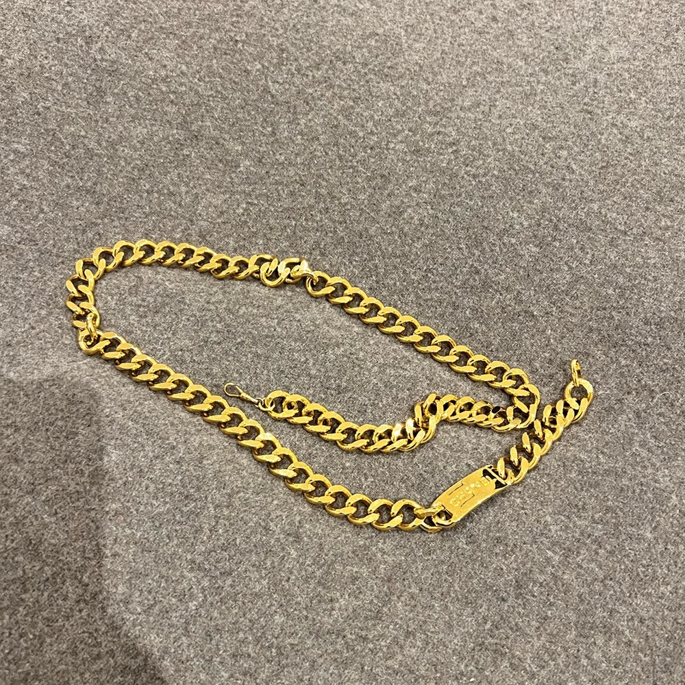 Vintage Chanel Gold Belt